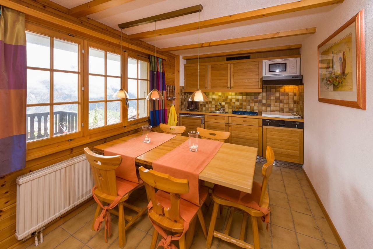 Apartment Schinkenheim "Bei Fuchs & Hase" Grächen Eksteriør bilde