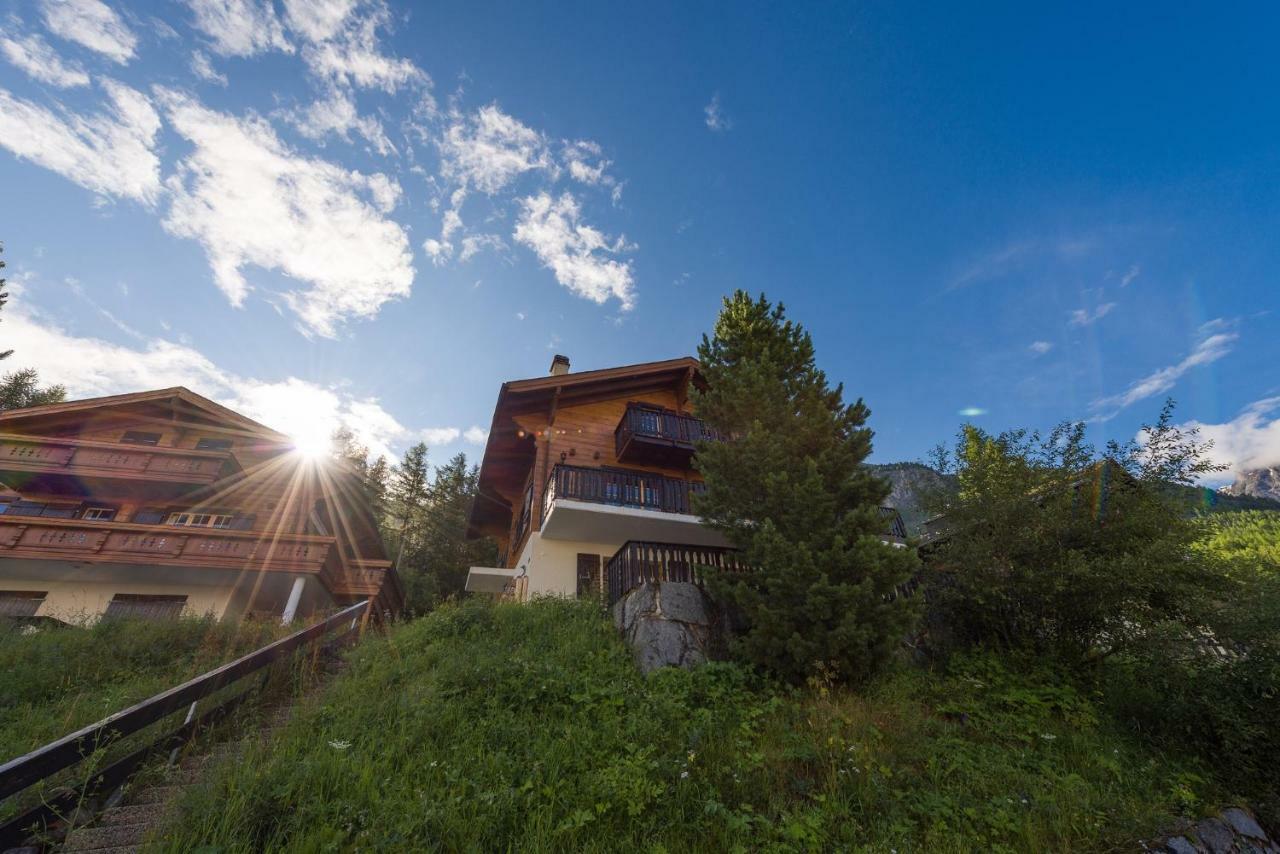 Apartment Schinkenheim "Bei Fuchs & Hase" Grächen Eksteriør bilde